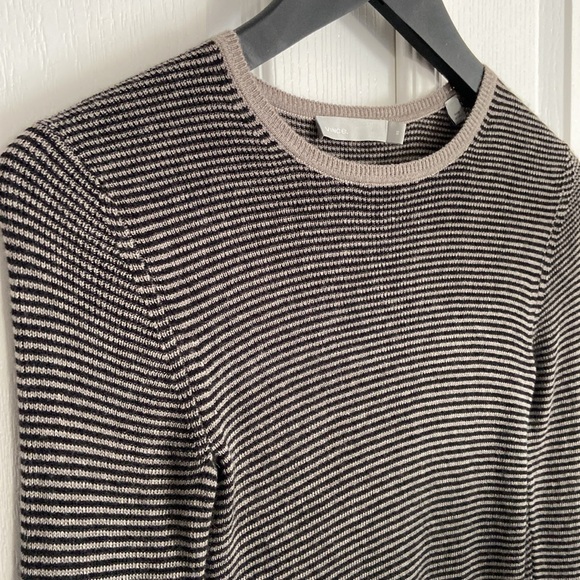 VINCE 100% cashmere striped sweater - Picture 3 of 11